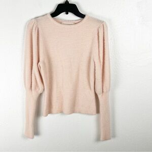 KEEPSAKE The Label Nude Cheerful Knit Long Puff Sleeves Sweater, Size 4